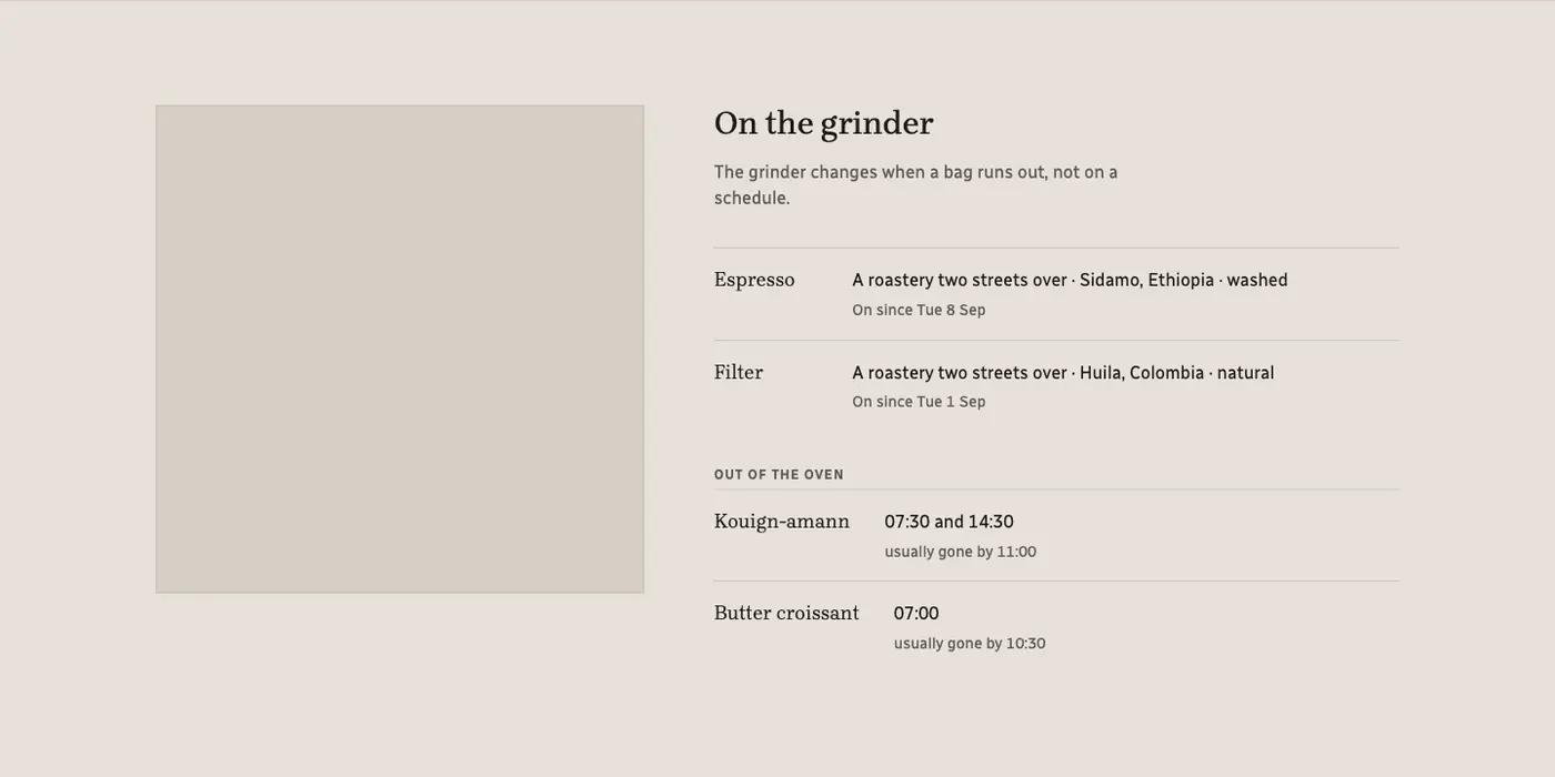 On the grinder